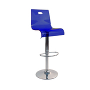 Tabouret de bar Saturne bleu transparent image pub1