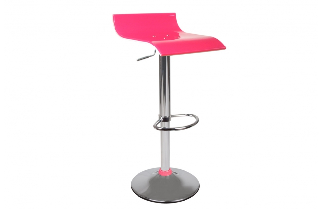 Tabouret de bar up to you design bicolore rose et blanc VEGA