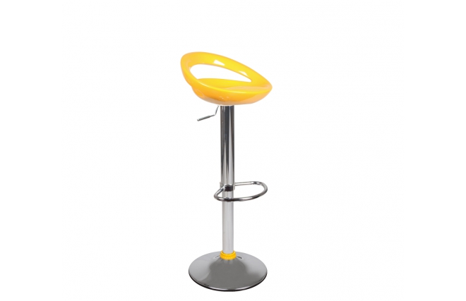 Tabouret de bar up to you laqu&eacute; jaune COMET 