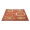 Tapis moderne orange et rouge Lys