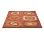 Tapis moderne orange et rouge Lys