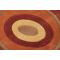 Tapis moderne orange et rouge Lys