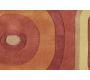 Tapis moderne orange et rouge Lys