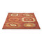 Tapis moderne orange et rouge Lys