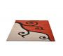 Tapis moderne rouge et gris Cl&eacute;matite