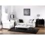 Tapis moderne shaggy gris bleut&eacute;