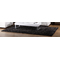 Tapis moderne shaggy gris bleut&eacute;
