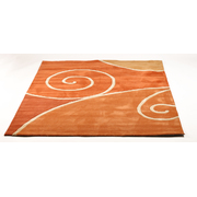 Tapis orange et rouge VOLUBILIS image pub1