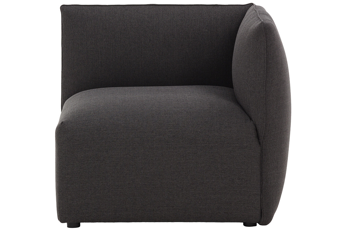 Angle de canap design tissu gris fonc MODULO