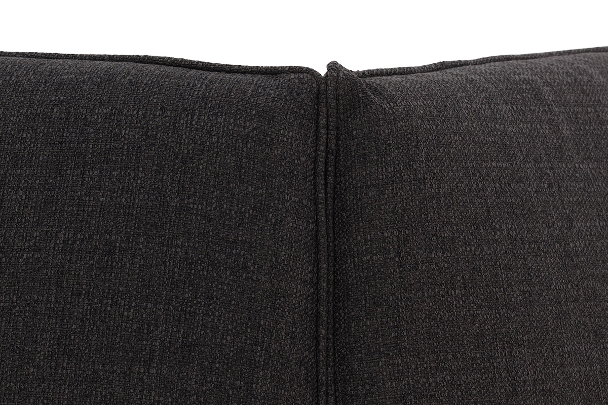 Angle de canap design tissu gris fonc MODULO