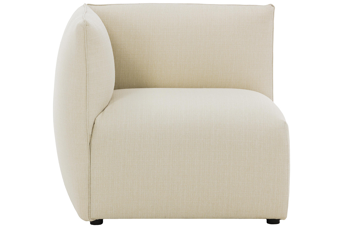 Angle de canap design tissu naturel MODULO