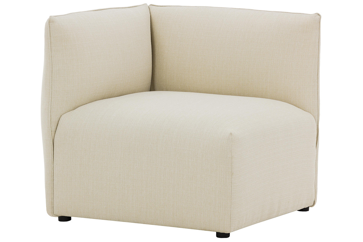 Angle de canap design tissu naturel MODULO