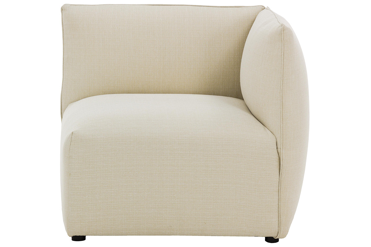 Angle de canap design tissu naturel MODULO