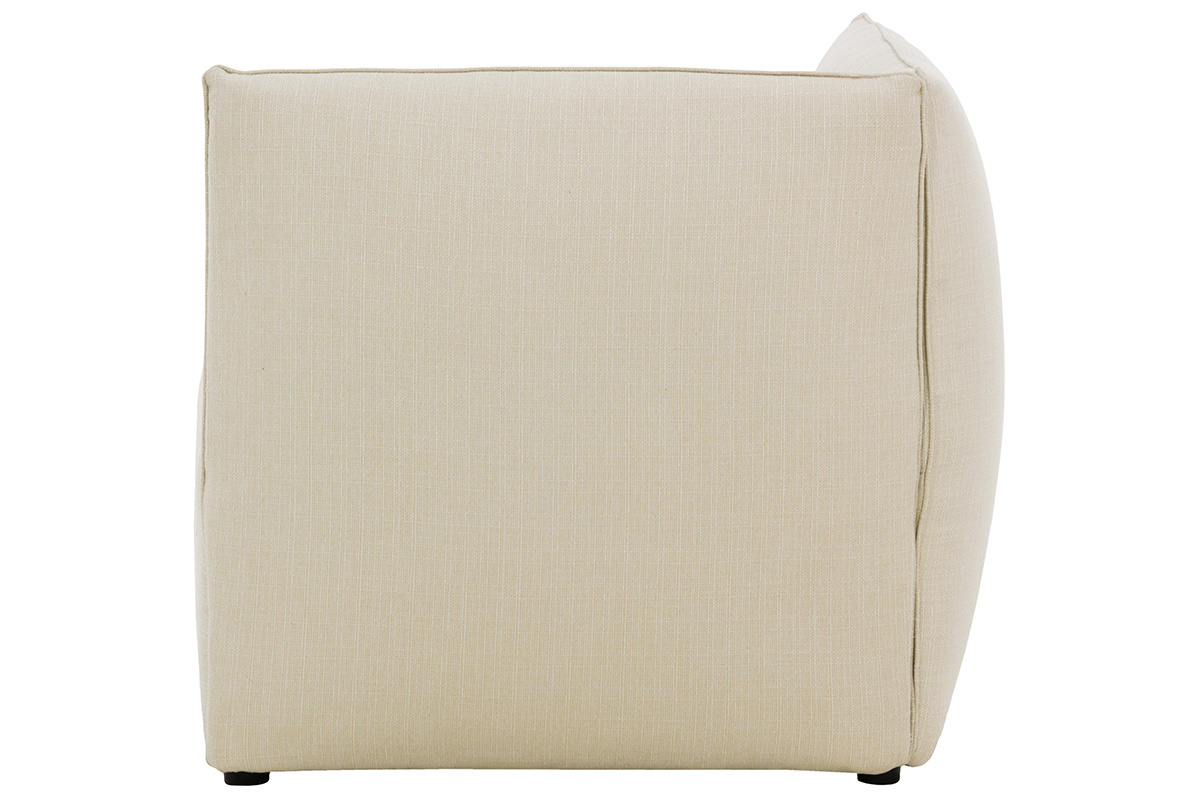 Angle de canap design tissu naturel MODULO