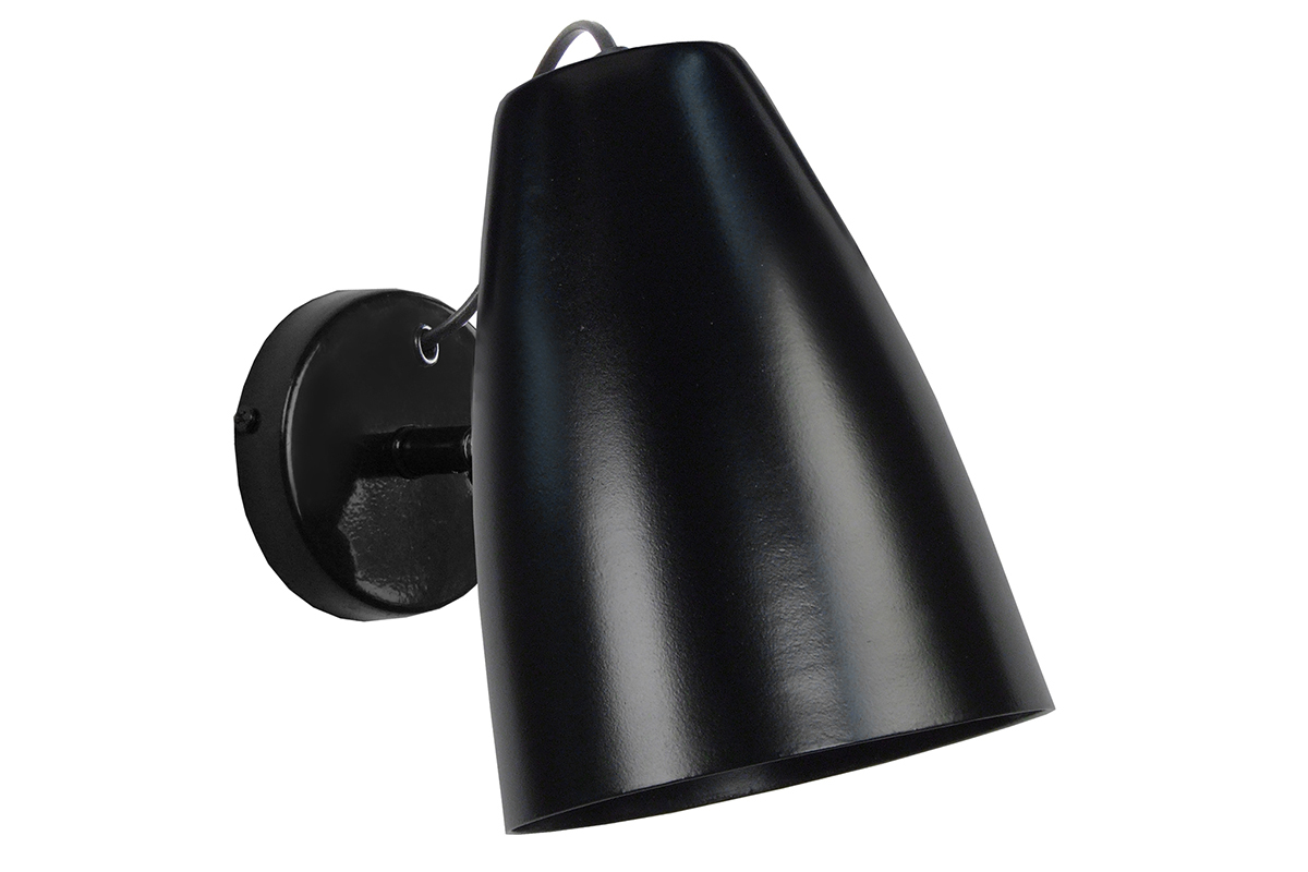 Applique murale design m�tal noir FRIDAY