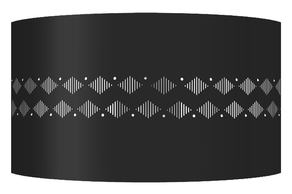 Applique murale design m�tal noir SMART