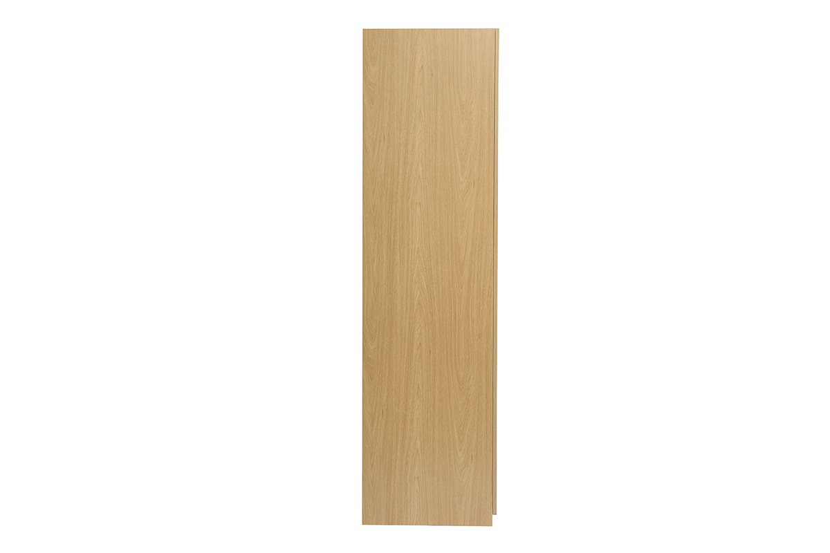 Armoire avec 2 penderies finition bois chne L90 cm GARENCE