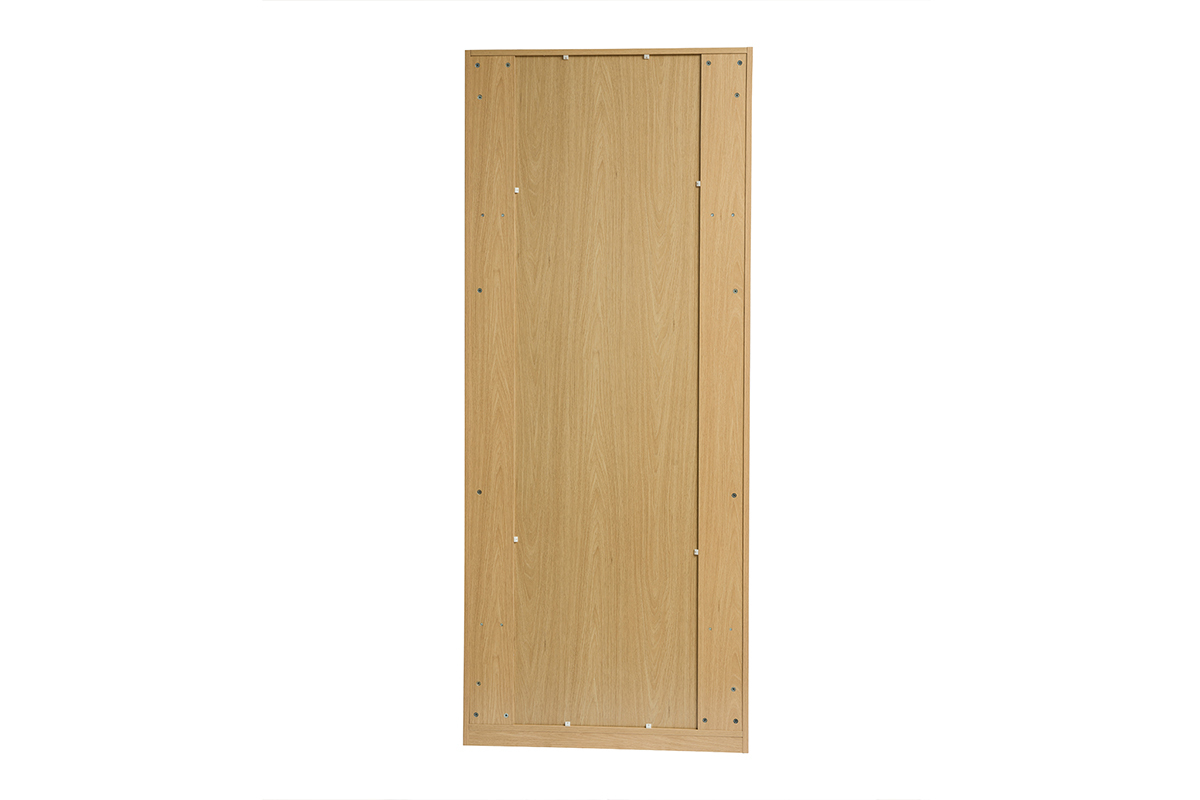 Armoire avec 2 penderies finition bois chne L90 cm GARENCE