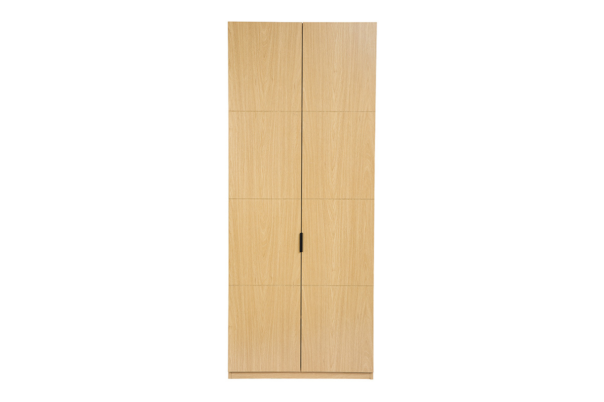 Armoire avec penderie finition bois chne L90 cm GARENCE
