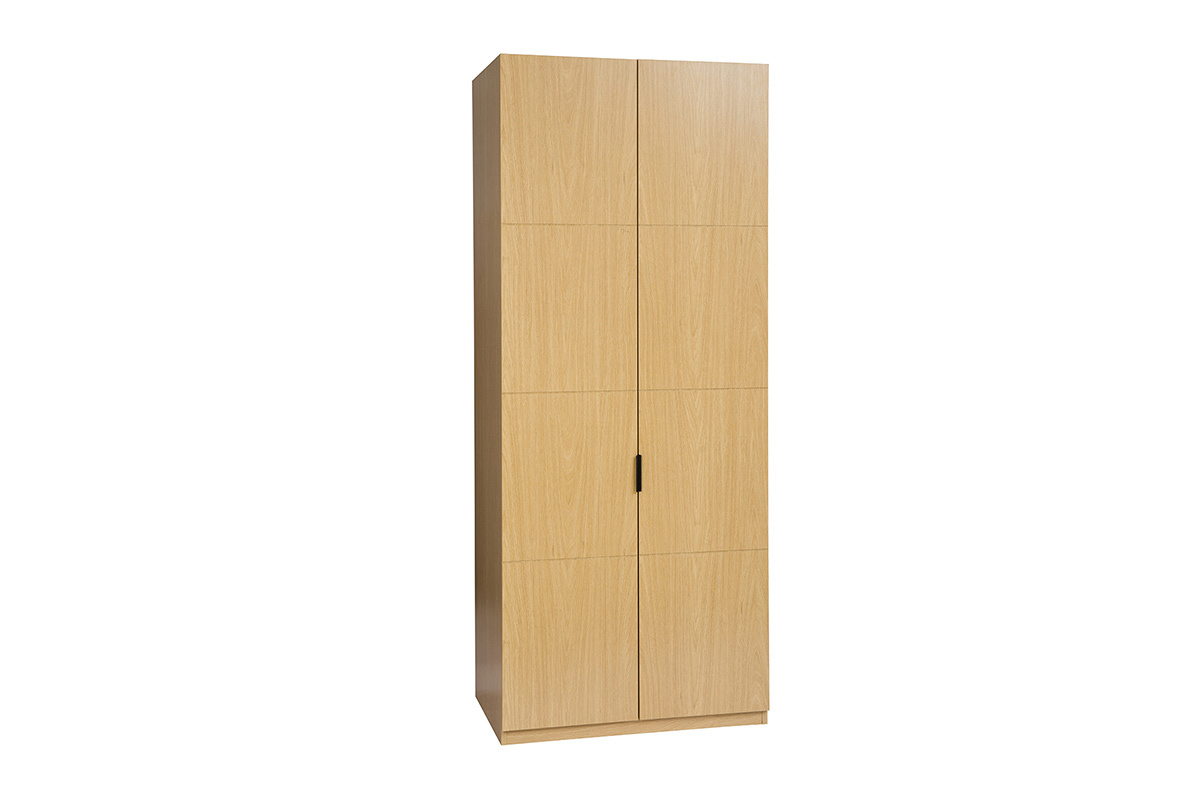 Armoire avec penderie finition bois chne L90 cm GARENCE