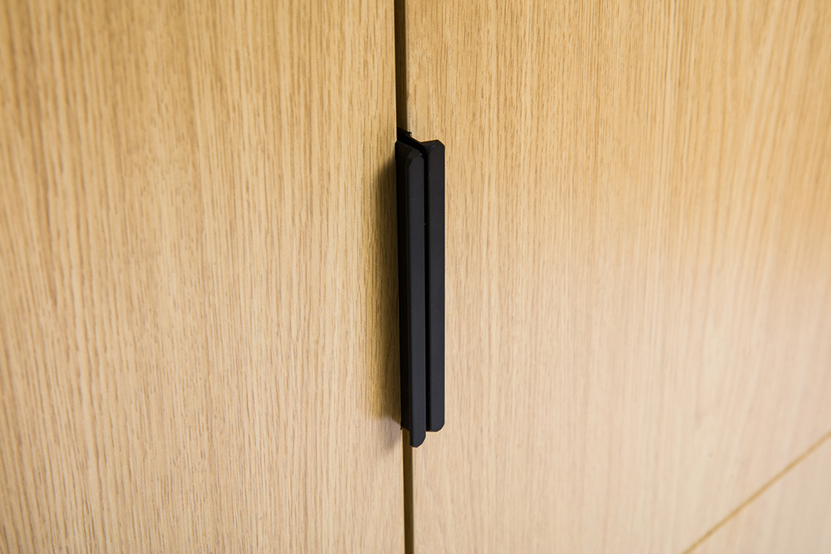 Armoire dressing avec penderie finition bois chne L90 cm GARENCE