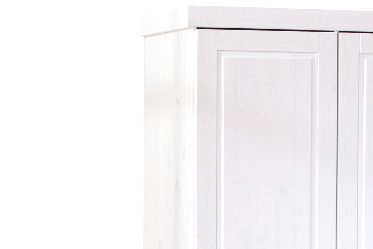 Armoire penderie blanche 3 portes CLARA
