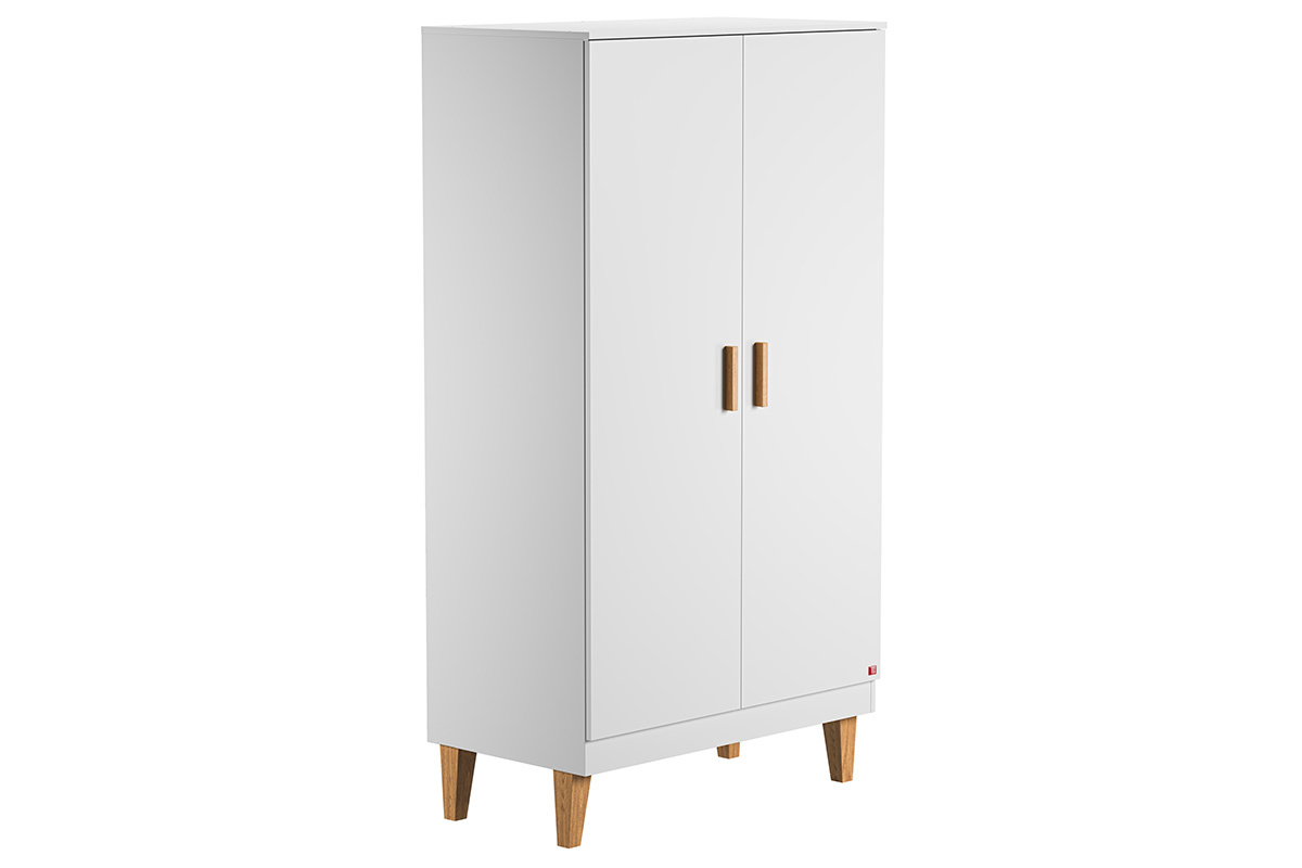 Armoire penderie scandinave blanche JILL
