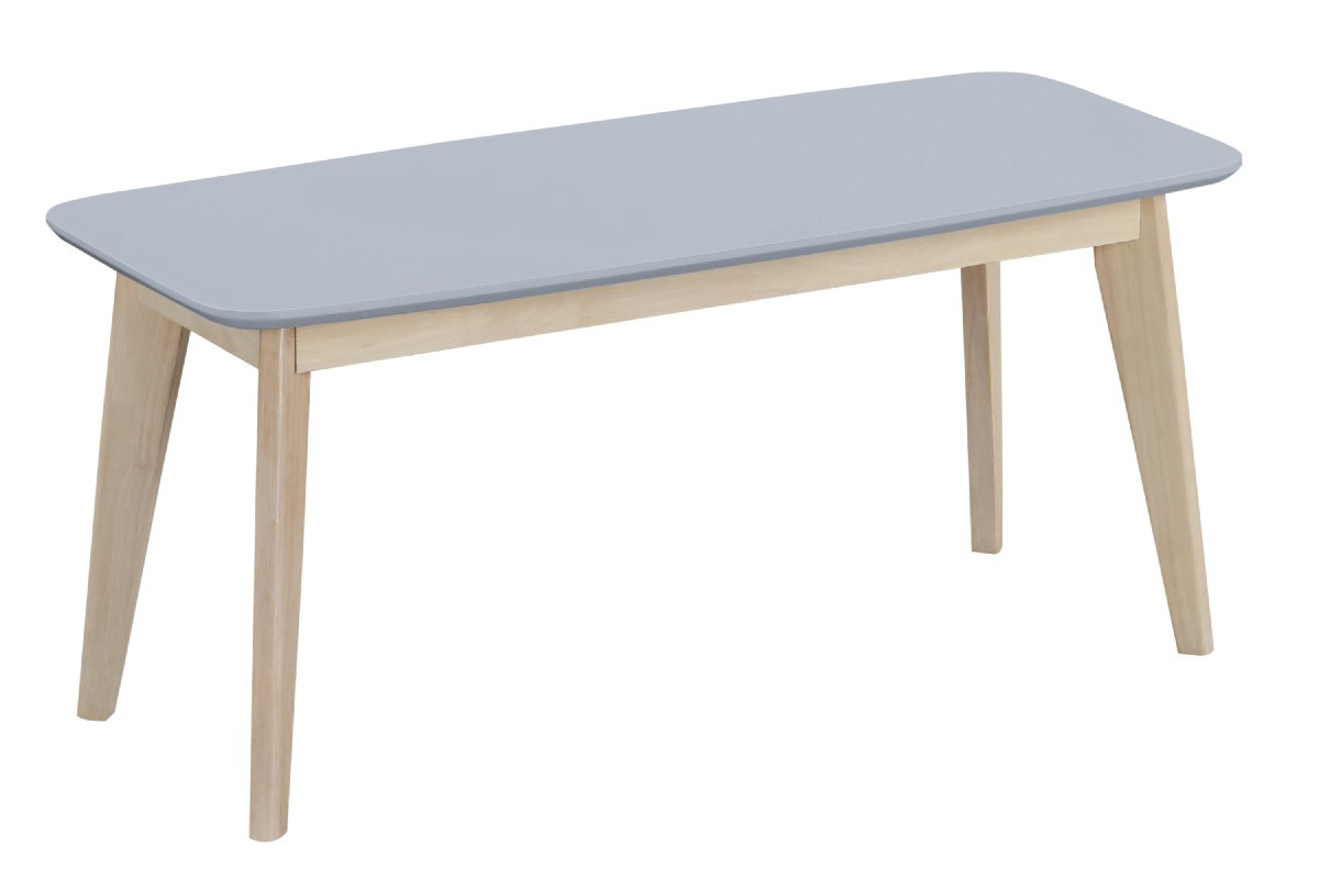 Banc design 100 cm gris clair LEENA