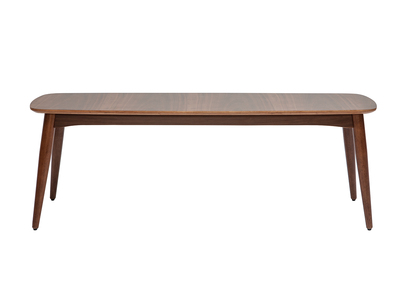 Banc vintage bois foncé noyer L130 cm NORDECO