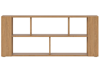 Bibliothèque basse ouverte design finition bois clair chêne L167.5 cm MUSSO