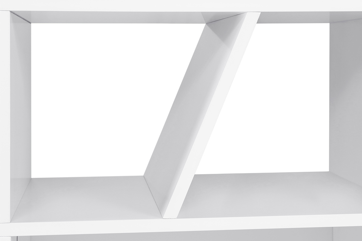 Biblioth�que design blanche 60 cm AZTEQUE