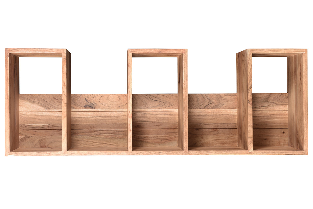 Biblioth�que design en acacia massif L60 cm CHAPMAN