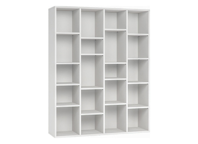 Biblioth&egrave;que design en bois blanc RYTHM