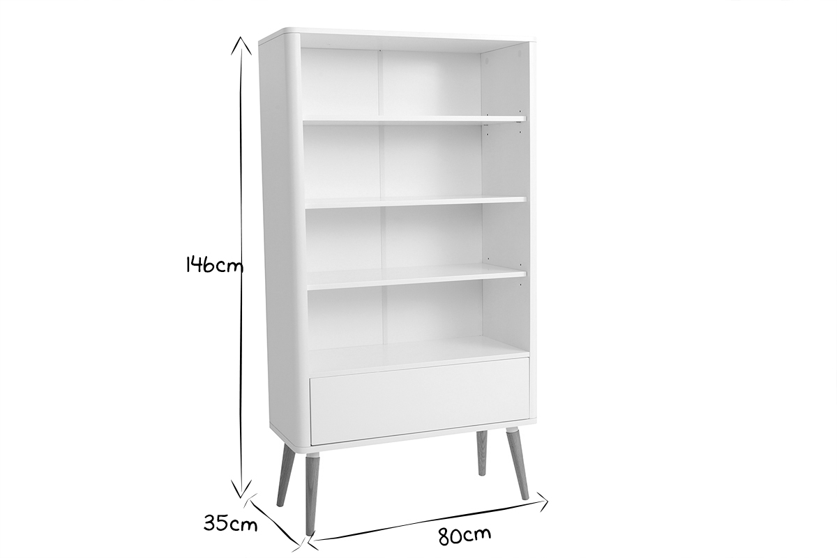 Bibliothque design scandinave TOTEM