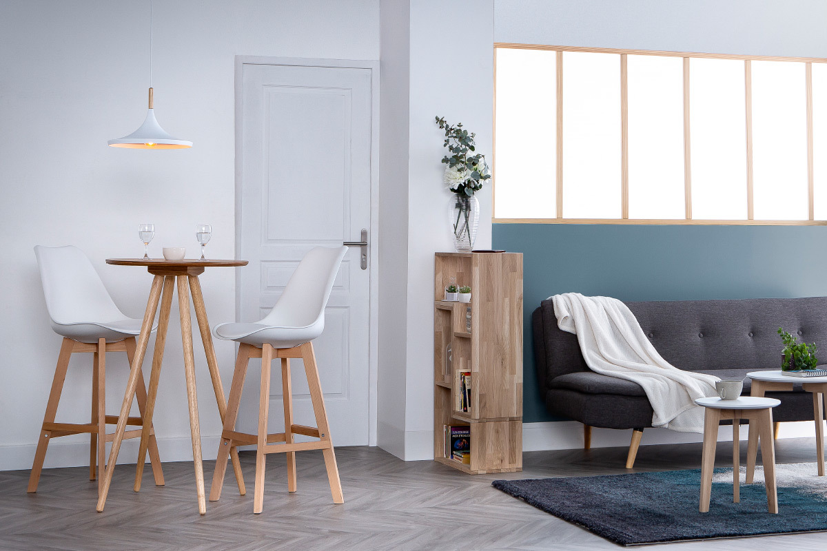 Biblioth�que �tag�re en ch�ne DETTO