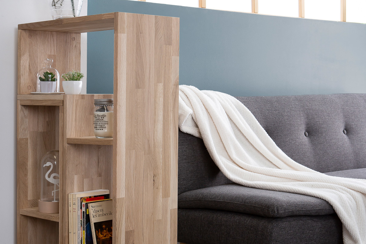 Biblioth�que �tag�re en ch�ne DETTO