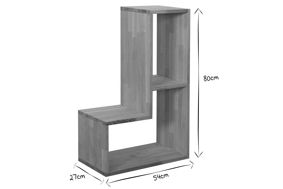 Biblioth�que �tag�re en ch�ne DETTO