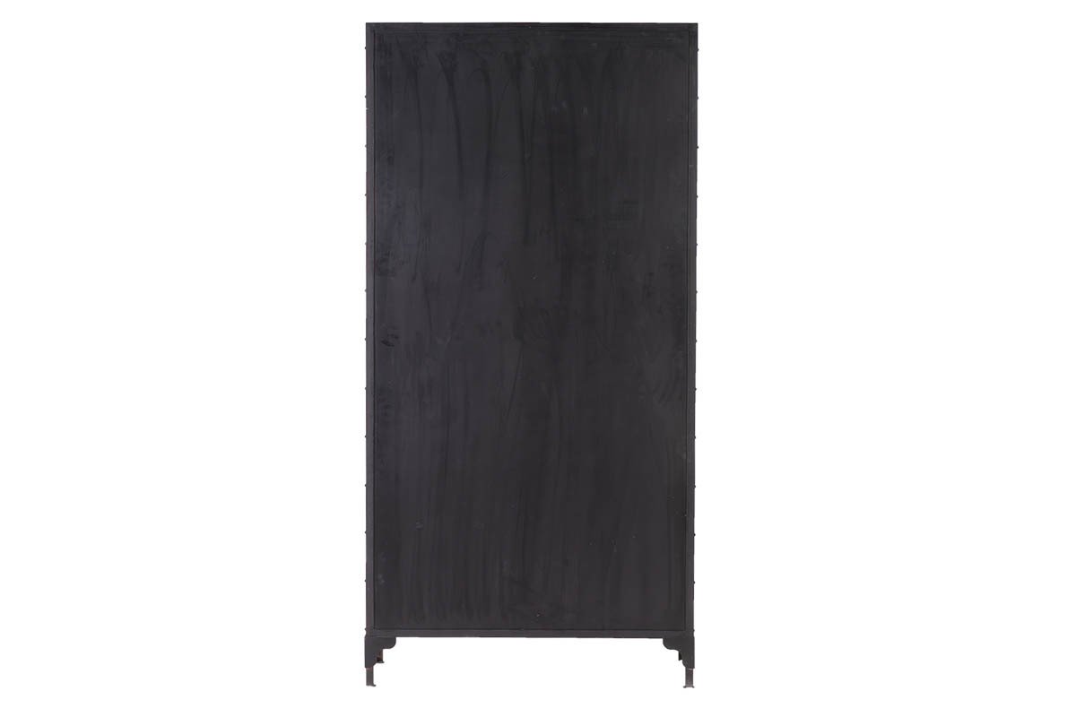 Biblioth�que industrielle m�tal noir FACTORY