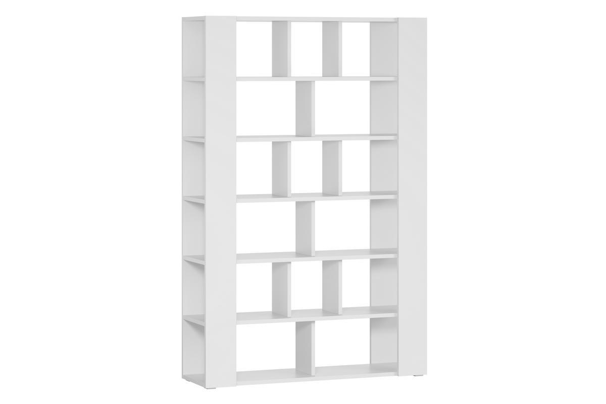 Bibliothque ouverte sparateur d'espace design blanc L135 cm MUSSO