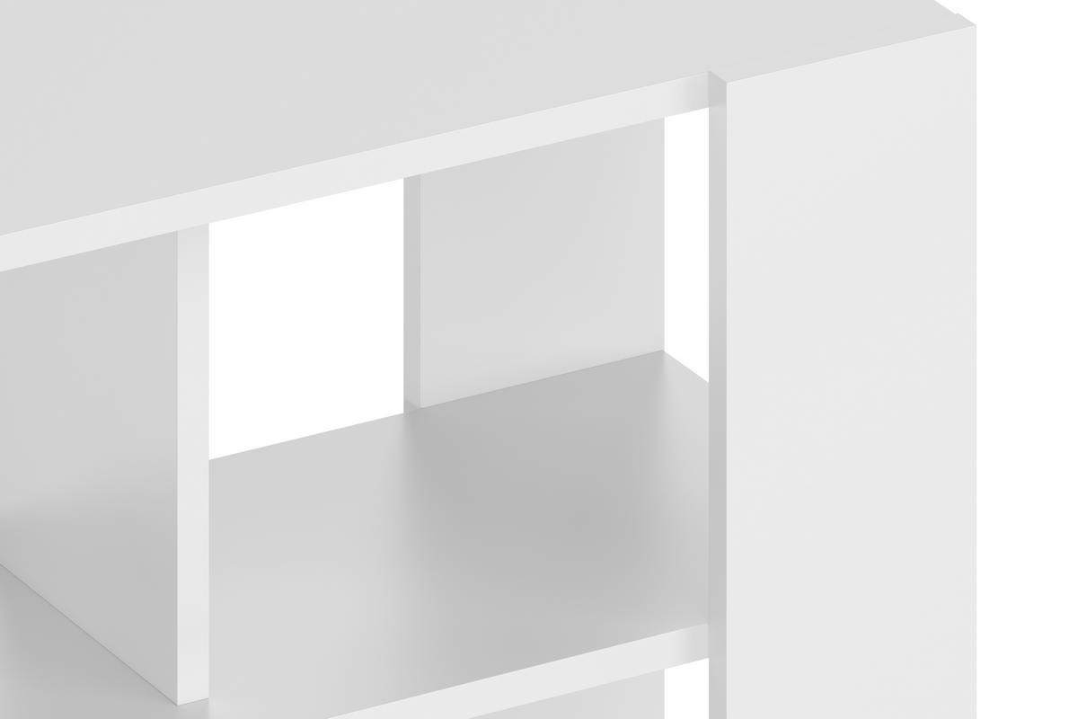 Bibliothque ouverte sparateur d'espace design blanc L135 cm MUSSO