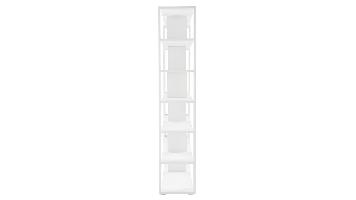 Bibliothque ouverte sparateur d'espace design blanc L168 cm MUSSO