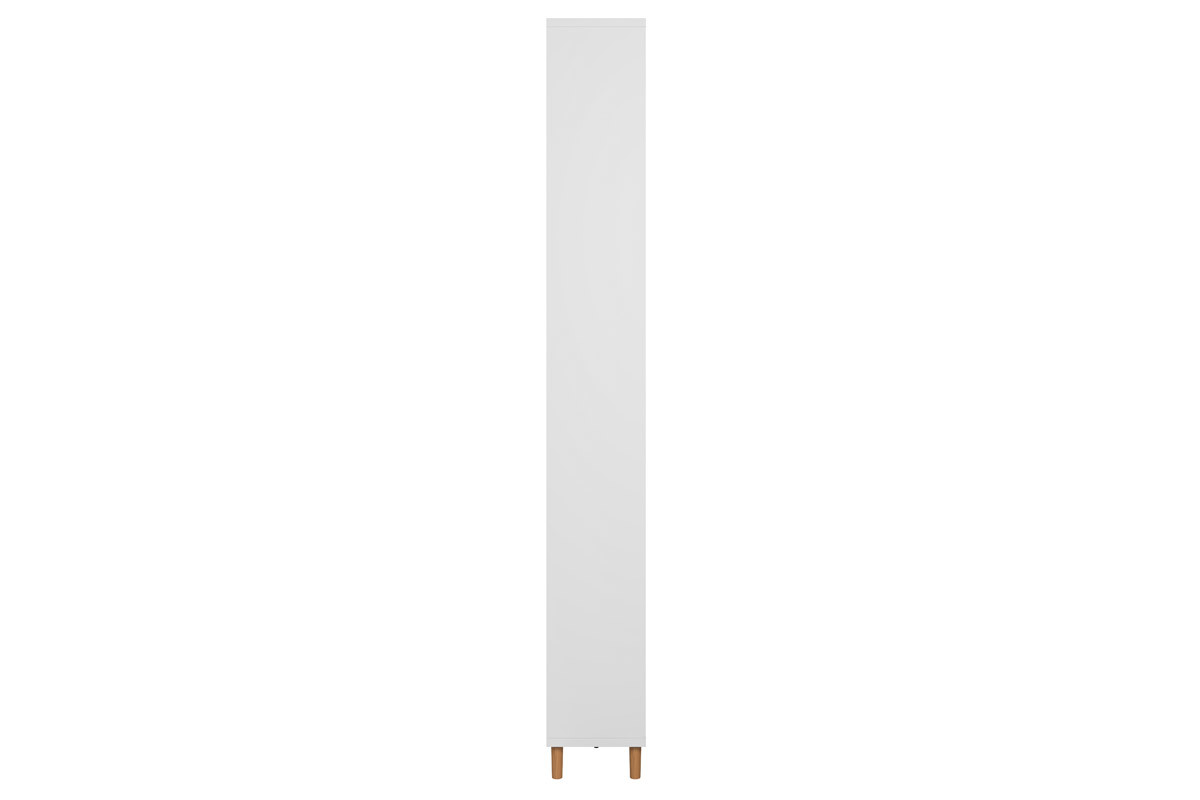 Bibliothque scandinave blanc et bois L76 cm JIM