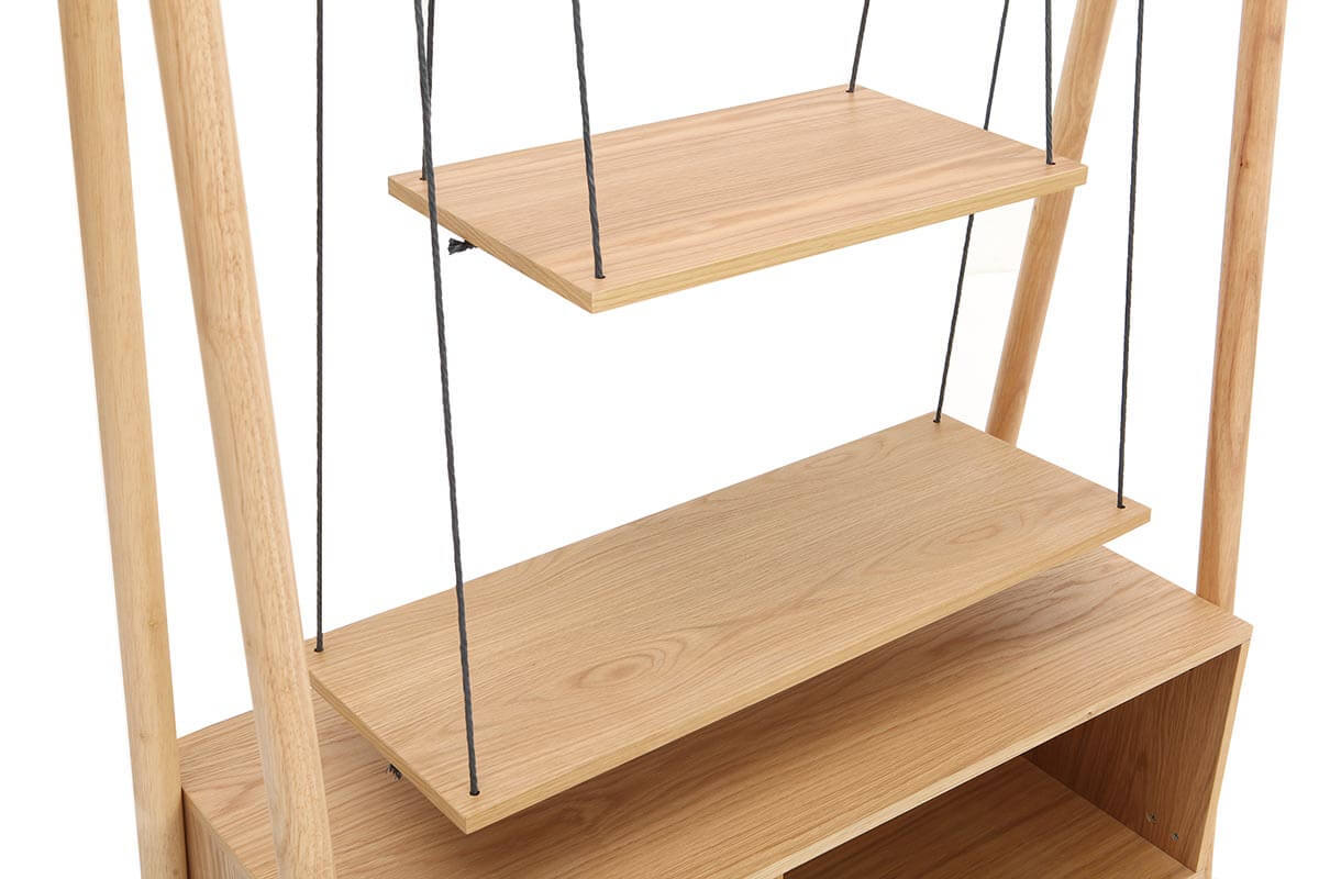 Biblioth�que scandinave ch�ne clair JAPANSK