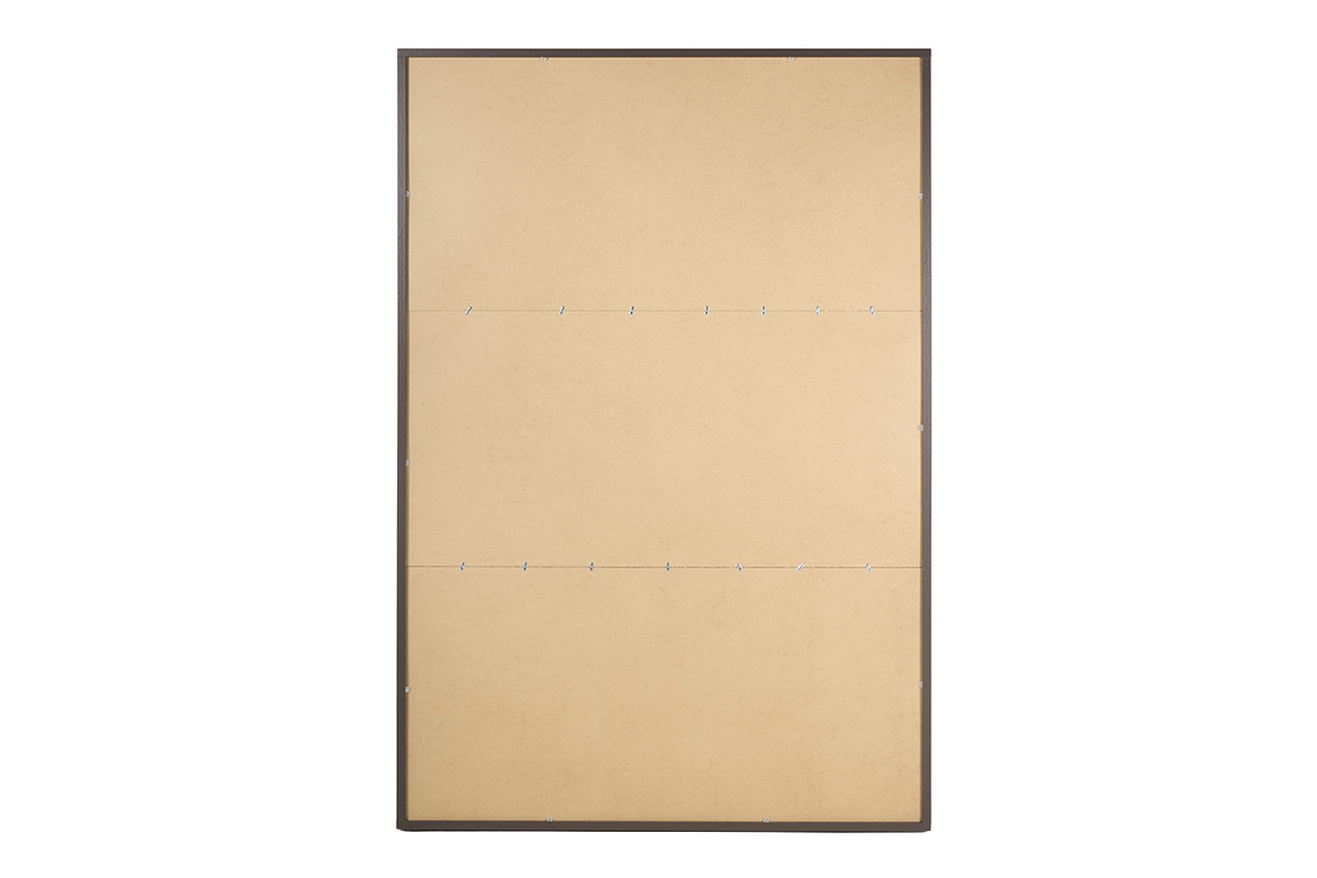 Biblioth�que scandinave finition bois fonc� noyer L140 cm EPURE