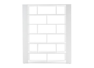 Biblioth&egrave;que s&eacute;parateur d'espace design blanc MUSSO
