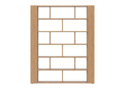 Biblioth&egrave;que s&eacute;parateur d'espace design finition ch&ecirc;ne MUSSO