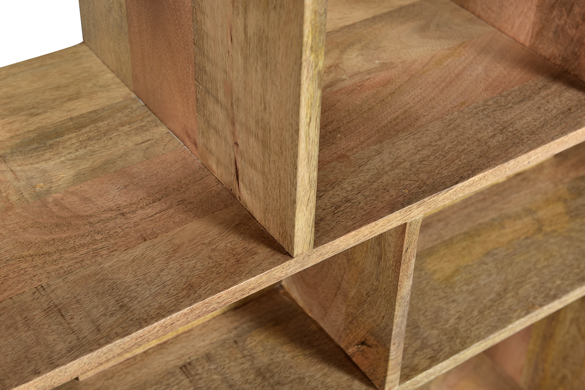 Biblioth�que s�parateur en bois manguier massif L88 cm RUPAH