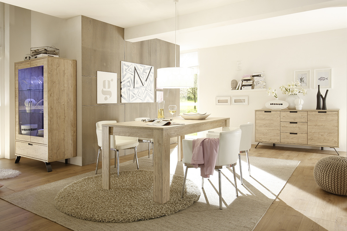 Buffet design 2 portes 3 tiroirs ch�ne ORIGIN