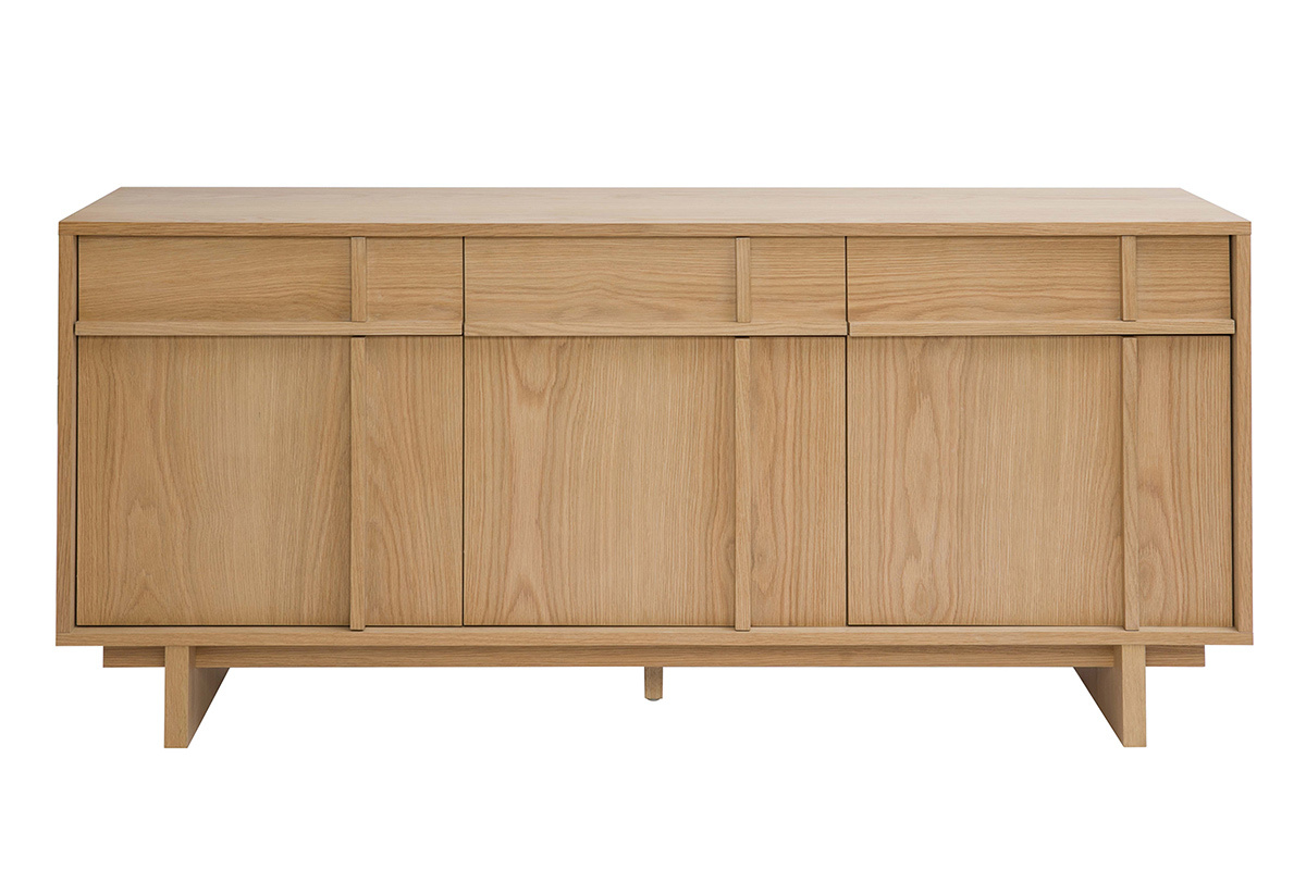 Buffet en bois clair chne L160 cm ZAO