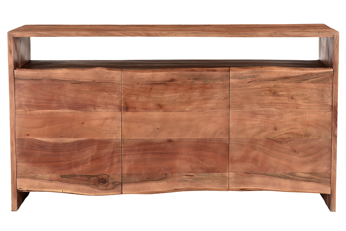 Buffet en bois massif 3 portes L150 cm BOHEMIAN